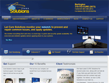 Tablet Screenshot of curesolutions.com